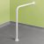 Impey Floor to Wall Hand Rail White