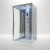 Insignia Platinum Rectangular Non Steam Shower Cabin 1050mm x 850mm - Chrome Frame | Thumbnail Image