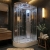 Insignia Platinum Offset Quadrant Non Steam Shower Cabin 1200mm x 800mm RH - Chrome Frame