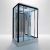Insignia Platinum Rectangular Non Steam Twin Shower Cabin 1400mm x 900mm - Black Frame