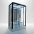 Insignia Platinum Rectangular Steam Twin Shower Cabin 1400mm x 900mm - Black Frame