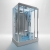 Insignia Platinum Rectangular Steam Twin Shower Cabin 1400mm x 900mm - Chrome Frame | Thumbnail Image