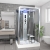 Insignia Premium Rectangular Steam Shower Cabin 1150mm x 850mm - Chrome Frame