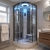 Insignia Premium Quadrant Steam Shower Cabin 1000mm x 1000mm - Black Frame | Thumbnail Image
