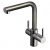 InSinkErator 3N1 L Shape Kitchen Sink Mixer Tap with Neo Tank and Filter - Anthracite