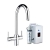 InSinkErator 3N1 J Shape Kitchen Sink Mixer Tap with Neo Tank and Filter - Chrome
