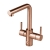 InSinkErator 4N1 L Shape Kitchen Sink Mixer Tap with Neo Tank and Filter - Brushed Copper
