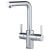 InSinkErator 4N1 L Shape Kitchen Sink Mixer Tap with Neo Tank and Filter - Chrome