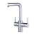 InSinkErator 4N1 L Shape Kitchen Sink Mixer Tap with Neo Tank and Filter - Chrome