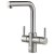 InSinkErator 4N1 L Shape Kitchen Sink Mixer Tap with Neo Tank and Filter - Brushed Steel