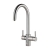 InSinkErator 4N1 J Shape Kitchen Sink Mixer Tap with Neo Tank and Filter - Brushed Steel