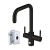 InSinkErator 4N1 U Shape Kitchen Sink Mixer Tap with Neo Tank and Filter - Black Velvet