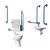 Inta Standard Doc M Pack with 6L Low Level Disabled Toilet with Thermostatic Tap - Blue