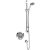 Inta Plus Concealed Thermostatic Shower with Flexible Slide Rail Kit