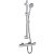 Inta Puro Thermostatic Bar Shower with Slide Rail Kit and Eco Air Handset Chrome