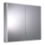 JTP Aspect 2-Door Mirrored Bathroom Cabinet with Demister Pad 700mm H x 820mm W - Chrome