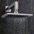 JTP Athena Square Dual Concealed Mixer Shower with Fixed Head