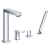 JTP Athena Lever Bath Shower Mixer Tap with Kit - Chrome | Thumbnail Image
