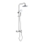 JTP Florence Thermostatic Shower Pole with Overhead Shower and Hand Shower + Bath Spout
