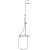 JTP Florence Thermostatic Dual Concealed Mixer Shower with Shower Kit + Fixed Head - Chrome