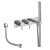 JTP Florence Dual Concealed Mixer Shower with Shower Handset + Bath Filler