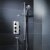 JTP Florence Thermostatic Concealed 3 Outlet Shower Valve Triple Handle - Chrome | Thumbnail Image