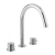 JTP Florence 3-Hole Bath Filler Tap - Chrome