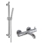 JTP Florentine Thermostatic Bath Shower Mixer Tap with Shower Rail Kit - Chrome