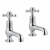 JTP Grosvenor Cloakroom Basin Taps Pair Cross Handle - Chrome