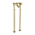 JTP Grosvenor Cross Freestanding Bath Filler Tap - Polished Gold | Thumbnail Image