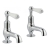 JTP Grosvenor Cloakroom Basin Taps Pair Lever Handle - Chrome