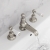 JTP Grosvenor 3-Hole Deck Mounted Basin Mixer Tap Lever Handle - Nickel | Thumbnail Image