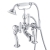 JTP Grosvenor Pillar Mounted Bath Shower Mixer Tap Lever Handle with Kit - Chrome