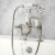 JTP Grosvenor Pillar Mounted Bath Shower Mixer Tap Lever Handle with Kit - Nickel | Thumbnail Image