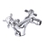 JTP Grosvenor Pinch Bidet Mixer Tap with Pop Up Waste - Chrome