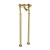 JTP Grosvenor Pinch Freestanding Bath Filler Tap - Polished Gold | Thumbnail Image