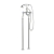 JTP Grosvenor Pinch Freestanding Bath Shower Mixer Tap with Kit - Chrome