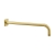 JTP Grosvenor Round Wall Mounted Shower Arm 400mm Length - Brushed Brass