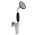 JTP Grosvenor Shower Handset with Wall Outlet and Hose - Matt Black