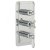 JTP Grosvenor Lever Vertical Thermostatic Concealed 2 Outlets Shower Valve Triple Handle - Chrome | Thumbnail Image