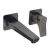 JTP HIX Wall Mounted Basin Mixer Tap - Brushed Black