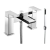 JTP Lava Pillar Mounted Bath Shower Mixer Tap with Kit - Chrome