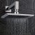 JTP Rainshower Fixed Shower Head 300mm x 300mm Chrome