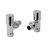 JTP Round Angled Radiator Valves 15mm Pair - Chrome | Thumbnail Image