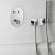 JTP Round Shower Handset with Water Outlet Holder Hose and One Plate - Chrome