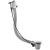 JTP Slimline Exofil Bath Filler with Pop Up Waste 600mm - Chrome