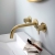JTP Vos Wall Mounted Bath / Basin Spout 250mm - Brushed Brass