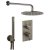 JTP Vos Thermostatic Dual Concealed Mixer Shower with Shower Handset + Fixed Head - Brushed Black | Thumbnail Image