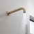JTP Vos Single Fixed Shower Head - Brushed Brass