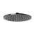 JTP Vos Round Fixed Shower Head 250mm Diameter - Brushed Black